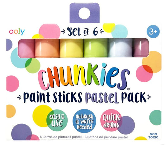 Chunkies Paint Sticks Pastel 6 Pack (Ooly)