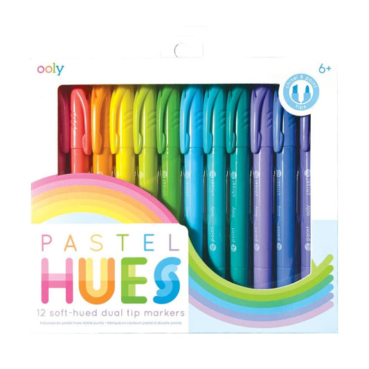 Pastel Hues Dual-Tip Markers (Ooly)