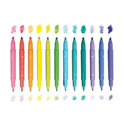 Pastel Hues Dual-Tip Markers (Ooly)