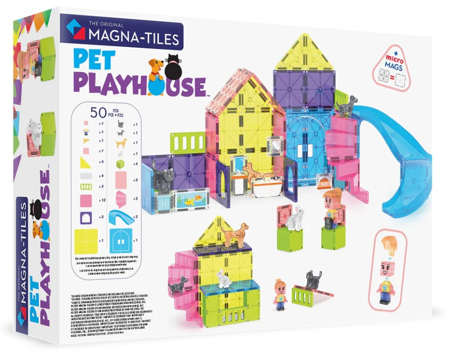 Pet Playhouse 50-piece set (Magna-Tiles)