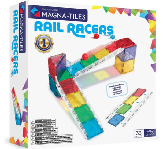 Rail Racers 33-piece set (Magna-Tiles)