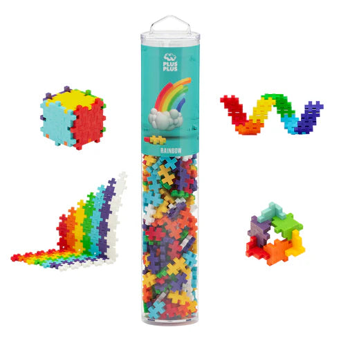 Plus-Plus 240pc Rainbow Mix Tube