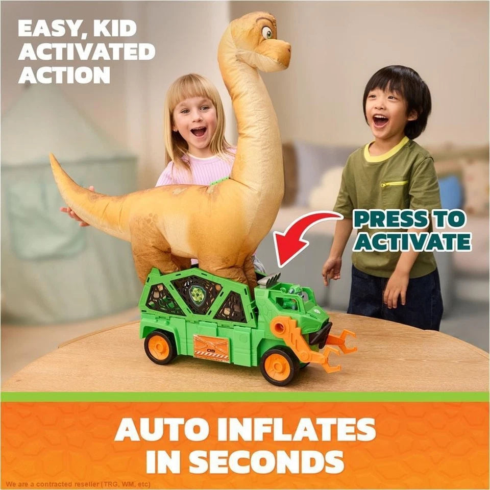 Megasaurus Dino Vehicle with 2.5 Ft Inflatable Dinosaur (PAW Patrol: The Dino Movie)