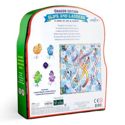 Slips and Ladders Dragon Shaped Game