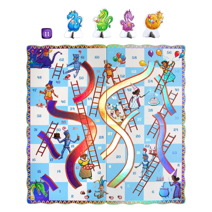 Slips and Ladders Dragon Shaped Game