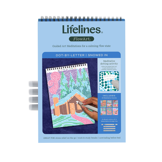 Lifelines Flowart: Snowed In (Dot-by-Letter)