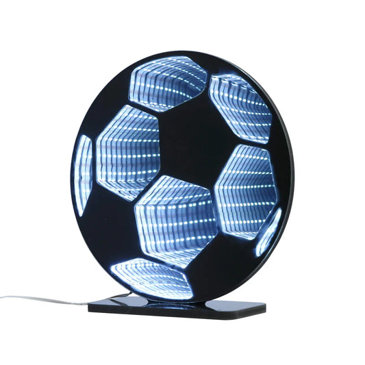 Soccer Ball - Neon Art Infinity Light Wall & Desk Sign