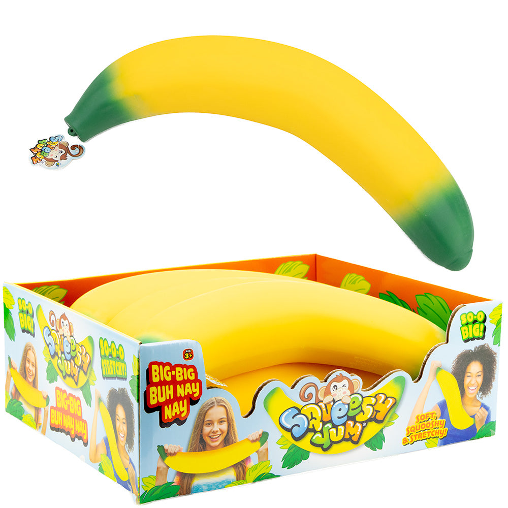 Squeezy Yum Giant Banana 17in