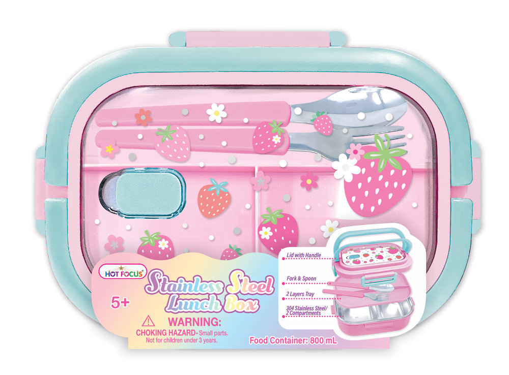 Stainless Steel Strawberry Lunch Box