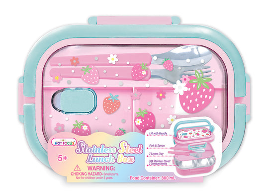 Stainless Steel Strawberry Lunch Box