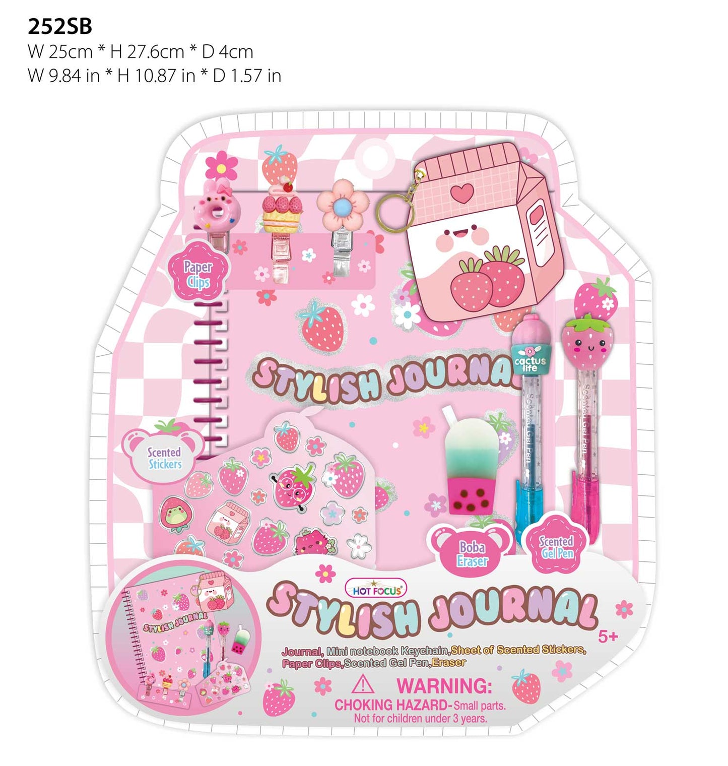 Strawberry Stylish Journal Book