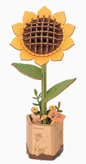 Sunflower 3d Wooden Flower Puzzle