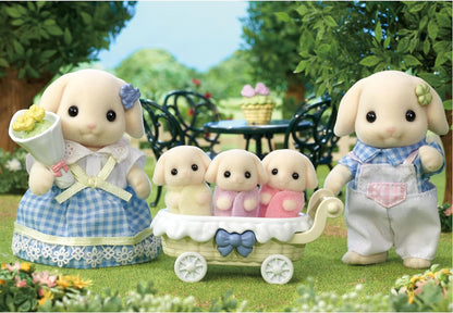 Calico Critters Flora Rabbit Family