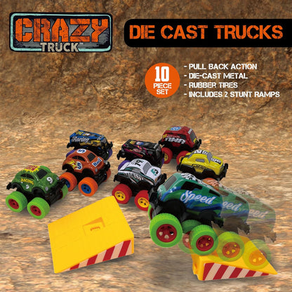 10pc Diecast Trucks