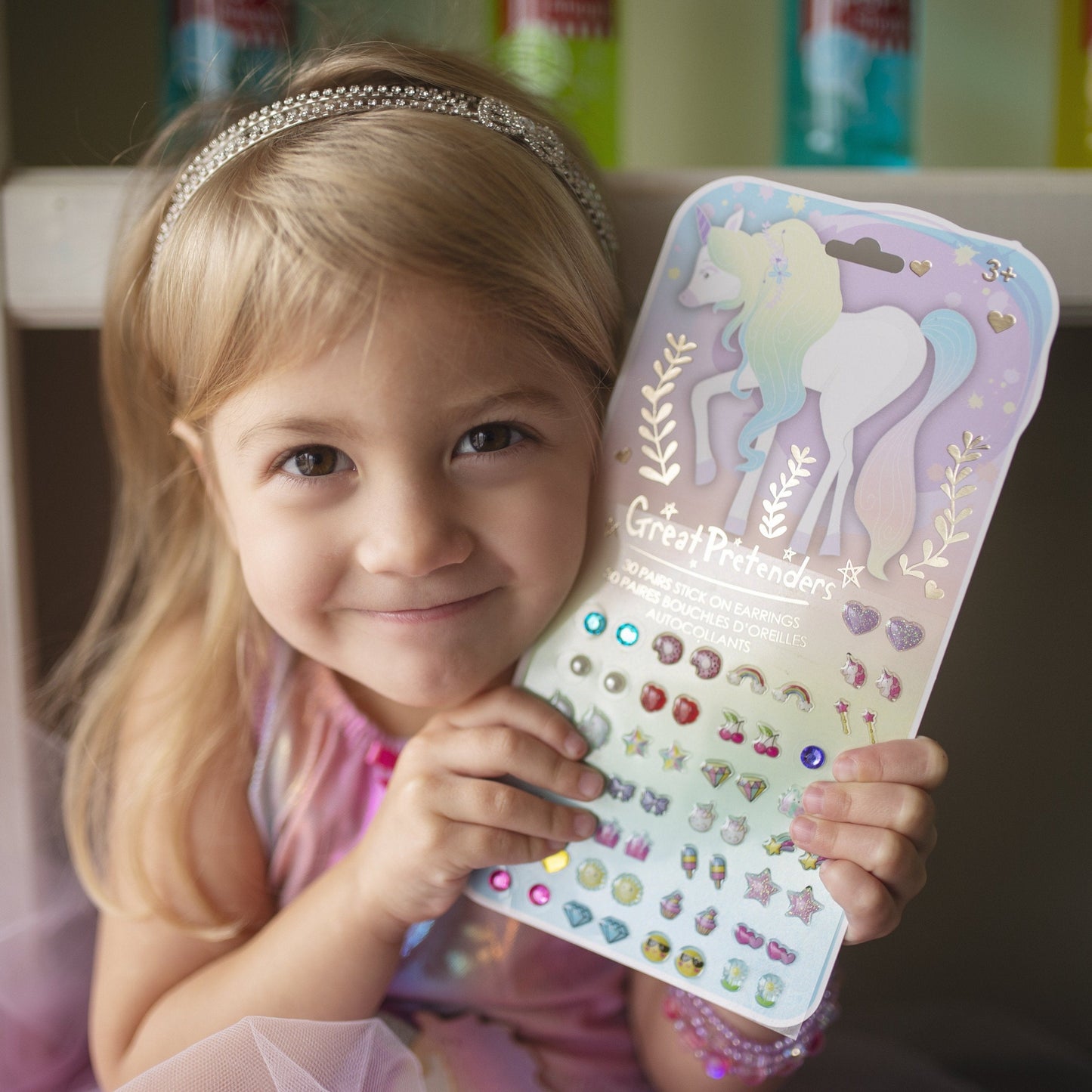 Unicorn Sticker Ear Blue