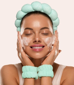 Lemon Lavender Washed Up Spa Headband & Wristbands