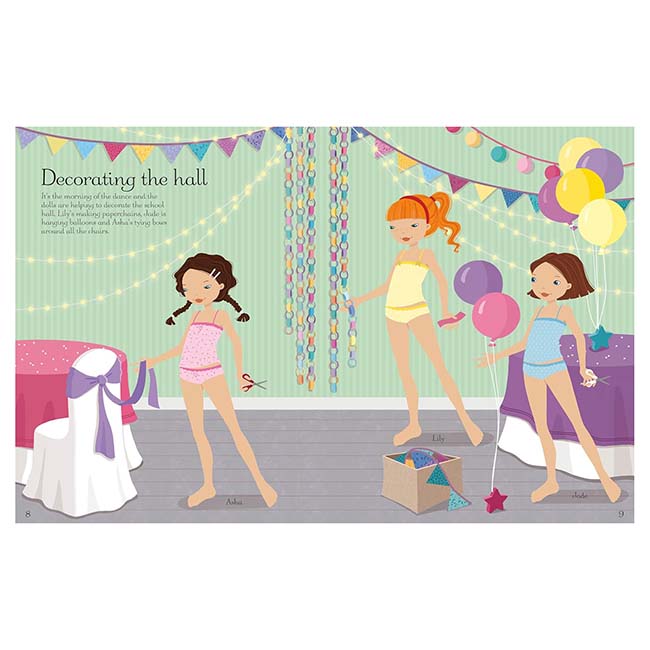 Sticker Dolly Dressing School Dance