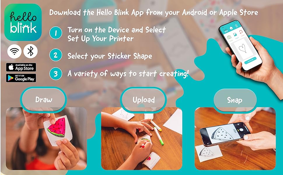 Hello Blink Sticker Maker