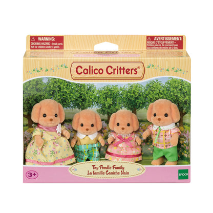 Calico Critters Toy Poodle Family (Bilingual Packaging)