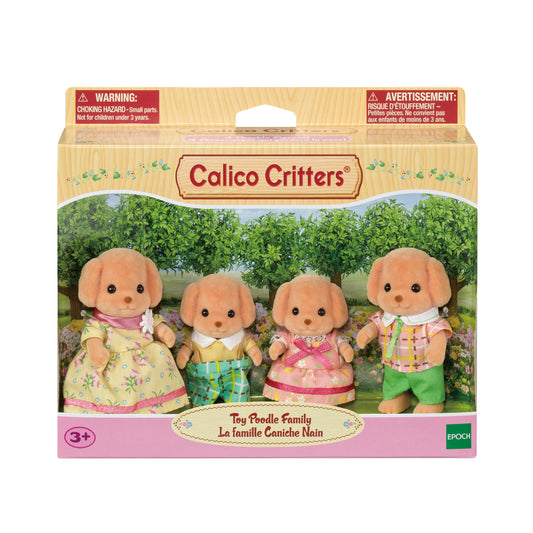 Calico Critters Toy Poodle Family (Bilingual Packaging)