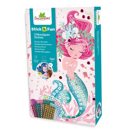 Mermaid XS Mosaics - Stick'N Fun