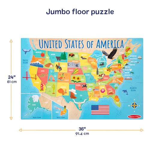 USA Map Floor Puzzle