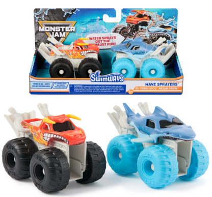 Swimways Wave Sprayers El Toro Loco and Megalodon