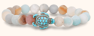 Sea Turtle Sky Stone Journey Bracelet
