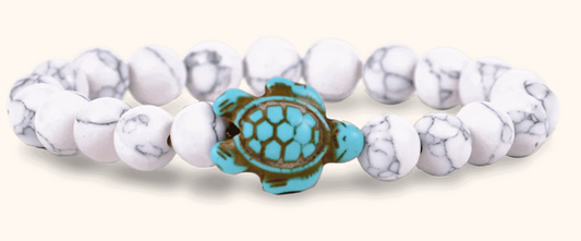 White Howlite Turtle Stc