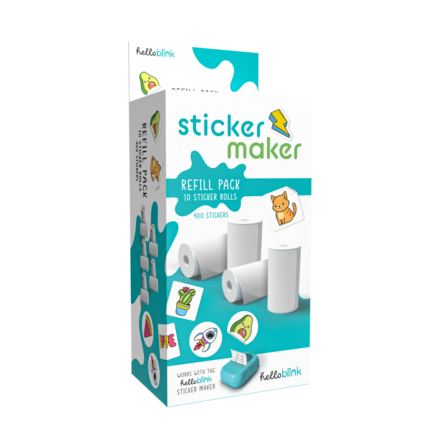 White Hello Blink Refill Sticker Paper