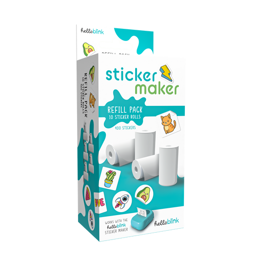White Hello Blink Refill Sticker Paper