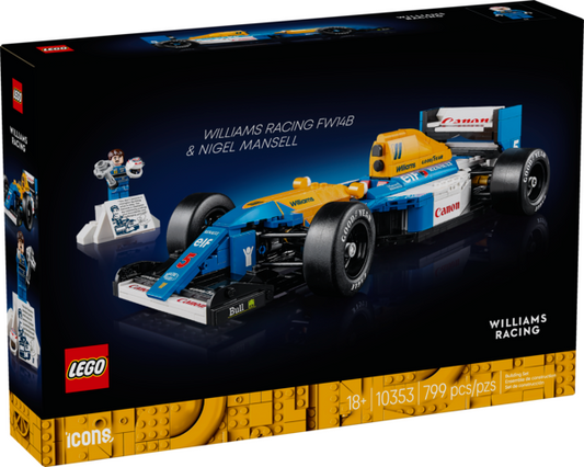 LEGO® Icons Williams Racing FW14B & Nigel Mansel