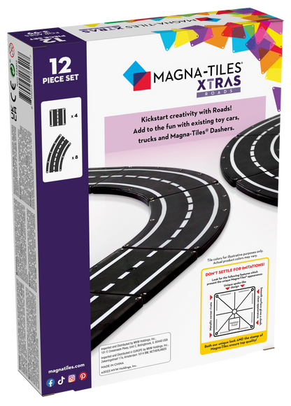 Xtras Roads 12pc Set (Magna-Tiles)